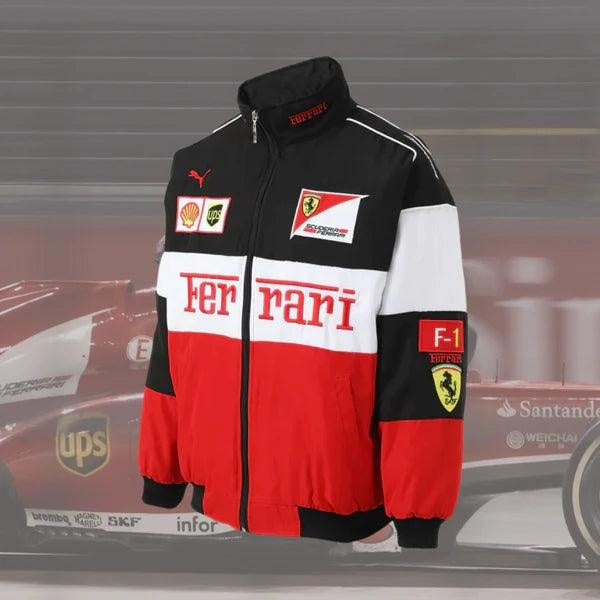 Jaqueta Racing TRIFECTA – Inspiração Ferrari F1
