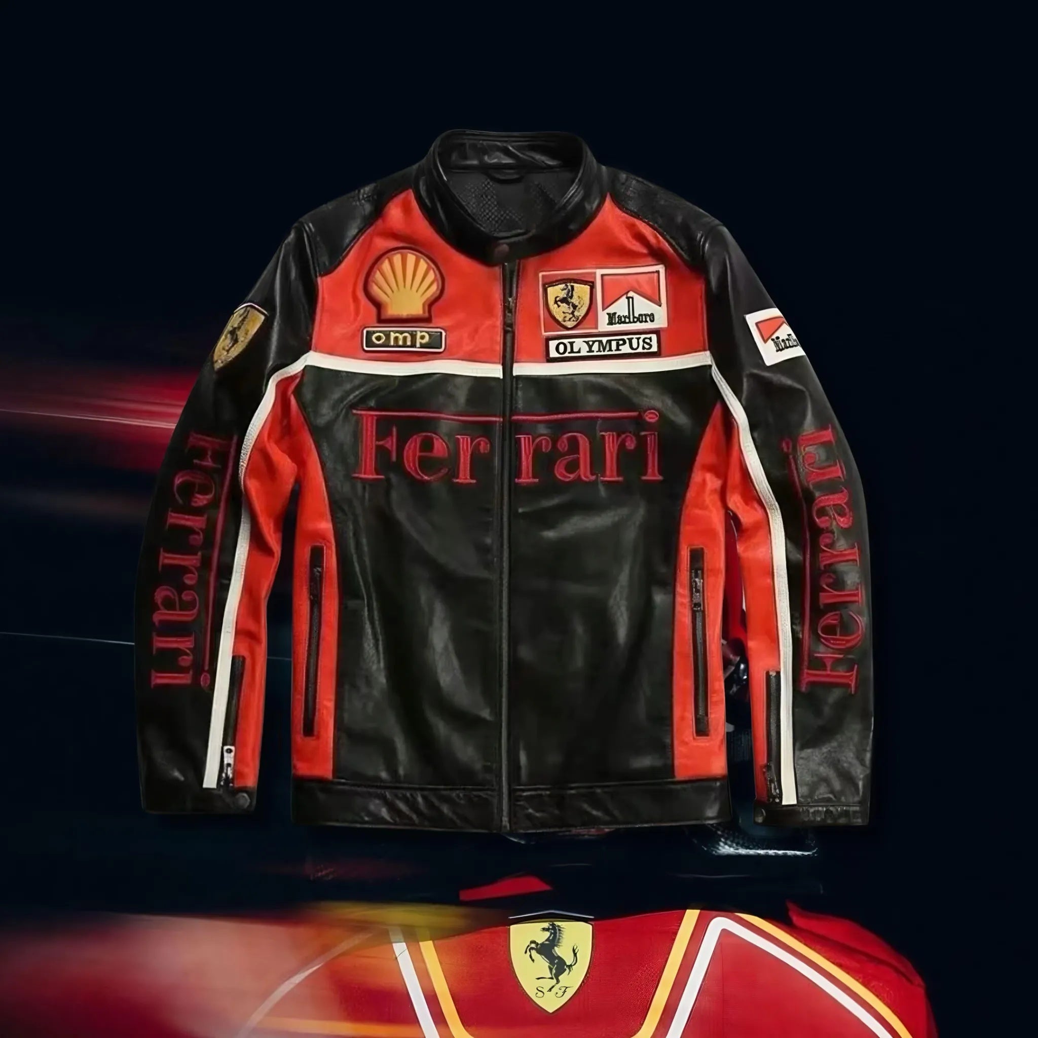 Inspiração F1 Vintage em Couro Black